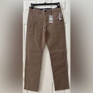 NWT Flag & Anthem Men's 29/34 Castleton Stretch Chino Portland Relaxed Tan Pants